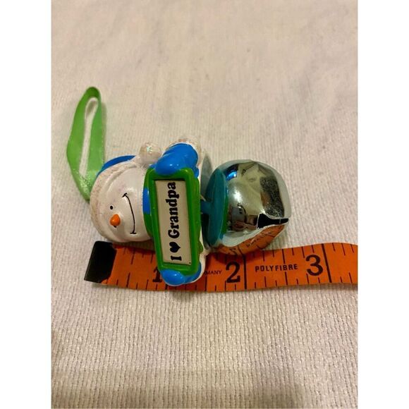 I Love Grandpa Snowman Bell Christmas Ornament Xmas Holiday - Picture 6 of 8